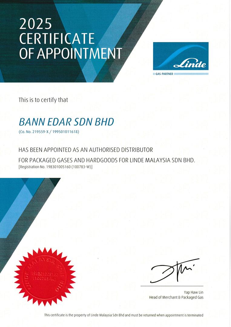 Bann Edar Sdn Bhd - Linde Authorised Distributor 2025
