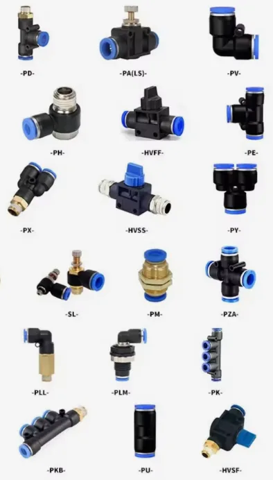 Contoh fitting angin SMC dan quick coupler Nitto, dibekalkan Bann Edar di Kangar, Perlis