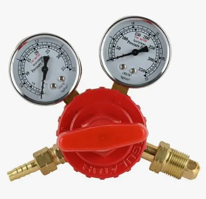 Contoh regulator gas Yamato untuk silinder oksigen dan asetilena, Bann Edar Kangar, Perlis